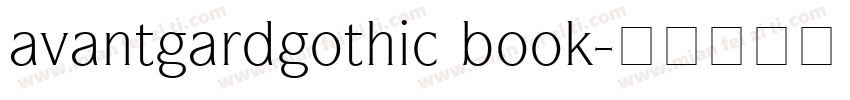avantgardgothic book字体转换